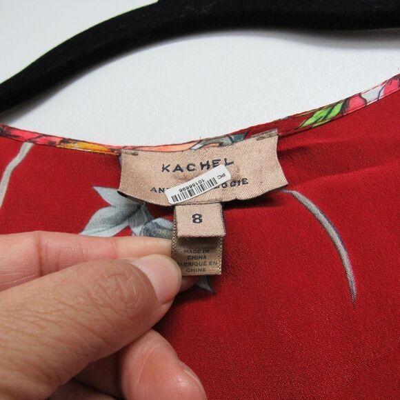 Kachel X Anthropologie Greer Floral Dress in Red SZ S - Picture 3 of 5